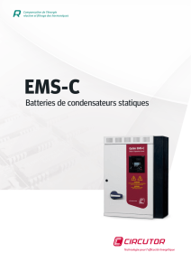 Batteries de condensateurs statiques