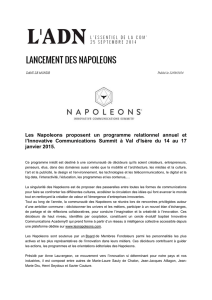 Les Napoleons proposent un programme relationnel annuel et l