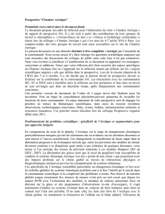 Prospective “Chantier Arctique” Préambule (sera enlevé dans le