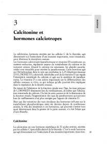 Calcitonine et hormones calciotropes - iPubli
