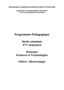 programme s3 electronique