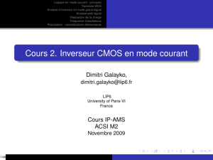 Cours 2. Inverseur CMOS en mode courant - SoC