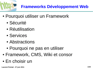 Frameworks Développement Web