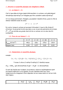 Les dérivés halogénés - Académie de Nancy-Metz