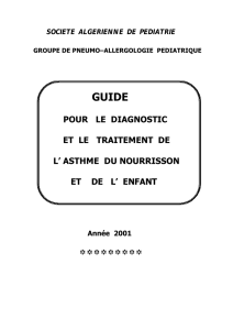 pour le diagnostic et le traitement de l` asthme du