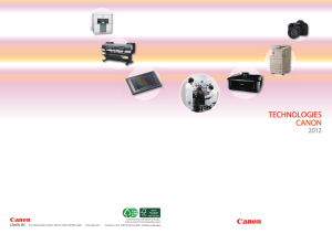 technologies canon - Canon Global Home