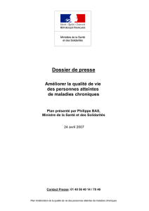 Améliorer la qualité de vie des personnes atteintes de maladies