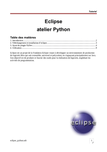 Eclipse atelier Python