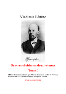 Oeuvres choisies tome 1