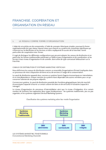 Franchise, coopération et organisation en réseau