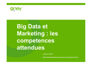 Big Data et Marketing : les competences attendues