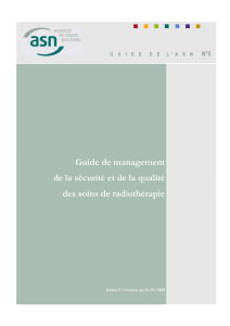 Guide de management de la sécurité et de la qualité des soins de