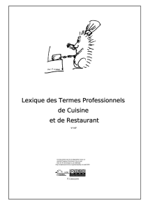 LEXI QUE DES TERMES DE CUISINE ET DE RESTAURANT V1.7