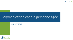 Polymédication chez la personne âgée