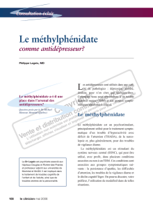 Le méthylphénidate - STA HealthCare Communications
