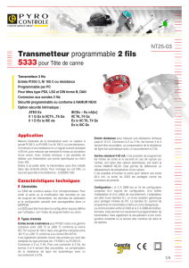 Transmetteur programmable 2 fils