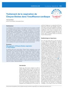 Traitement de la respiration de Cheyne