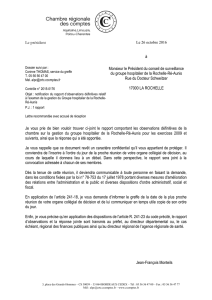 Rapport d`observations définitives