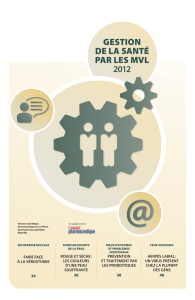 geStion de la Santé par leS Mvl 2012