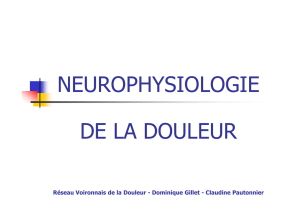 Résumé-Diapo - Neurophysiologie de la douleur