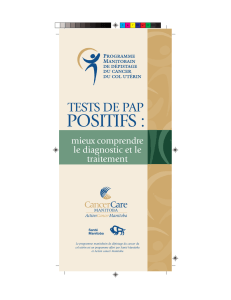 Test de Pap positifs - CancerCare Manitoba