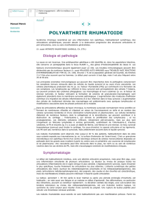 Polyarthrite Rhumatoïde ou PR - Connectivite, douleurs articulaires