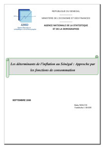 Les déterminants de l`inflation au Sénégal : Approche par les