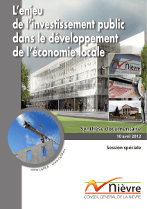 l`investissement public - Conseil Général de la Nièvre