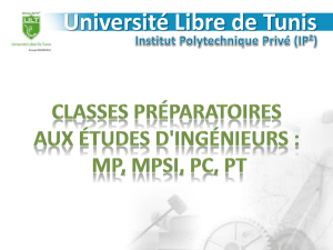 Semestre 1 Matière - L`Université Libre de Tunis
