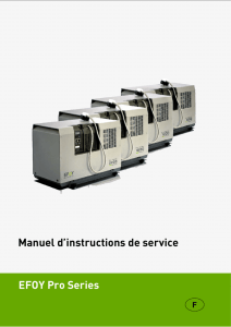 Manuel d`instructions de service EFOY Pro Series