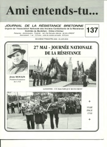 27 mai -journee nationale de la résistance