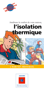 l`isolation thermique