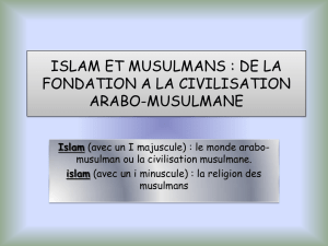 Islam et musulmans 1