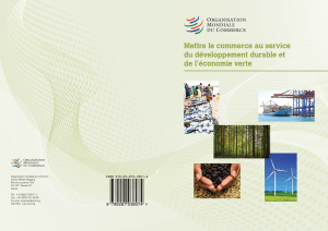 Mettre le commerce au service du développement durable et de l