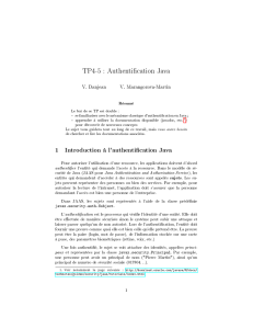 TP4-5 : Authentification Java