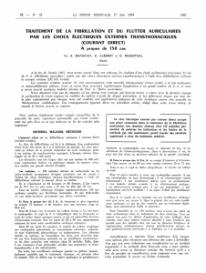 Mathivat A, Clément D, Rosenthal D. Traitement de la fibrillation et