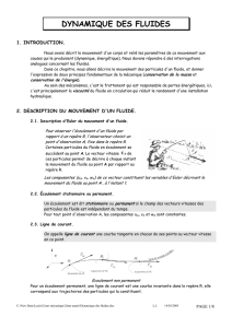 DYNAMIQUE DES FLUIDES