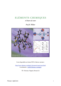 ELÉMENTS CHIMIQUES