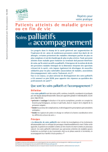 Soins palliatifs et accompagnement