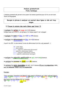 Analyse grammaticale