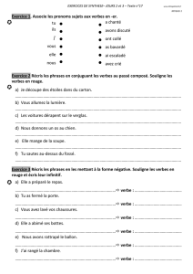 Exercice 1. Associe les pronoms sujets aux verbes en