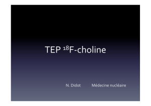 TEP 18F-‐choline