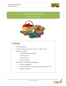 légumes et fruits - Moisson Laurentides