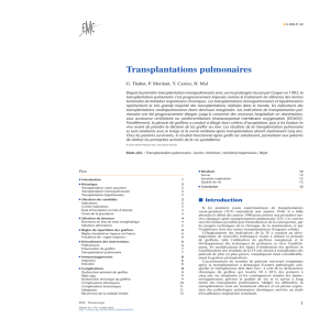 Transplantations pulmonaires