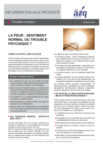 Übersetzung in Französisch: Angststörungen - Patienten