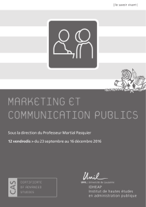marketing et communication publics