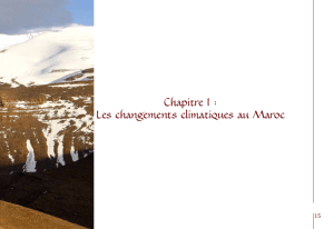 Les changements climatiques au Maroc