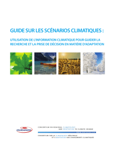 guide sur les scénarios climatiques