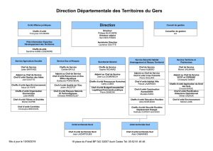 Direction Départementale des Territoires du Gers