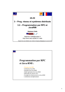 Programmation par RPC et Java-RMI